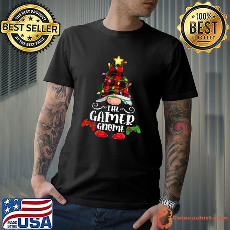 Top The Gamer Gnome - Matching Family Group Christmas Pajama T-Shirt Unisex