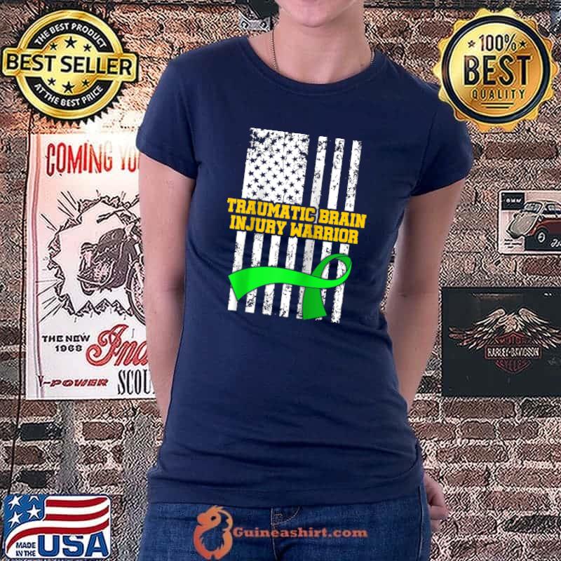 Traumatic brain injury warrior Sterile Processing Technicians American flag T-s Ladiestee