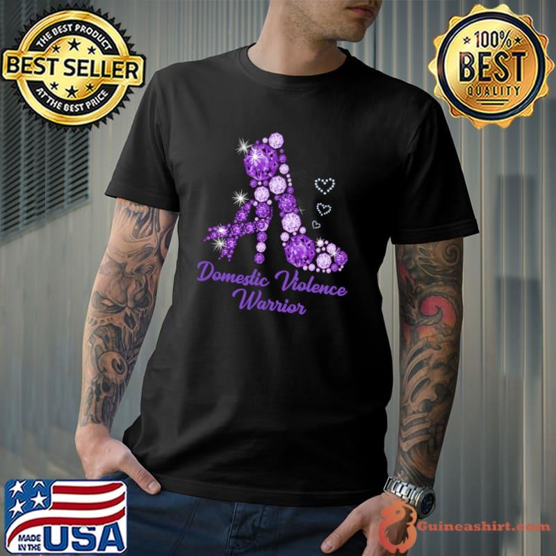 Tu High Heel Ribbon Domestic Violence Awareness T-s Unisex