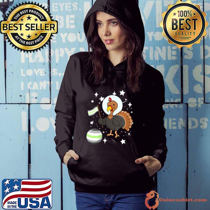 Turkey Astronaut Agender Pride T-Shirt Hoodie
