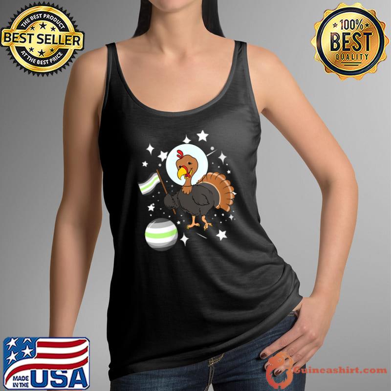 Turkey Astronaut Agender Pride T-Shirt Tank Top