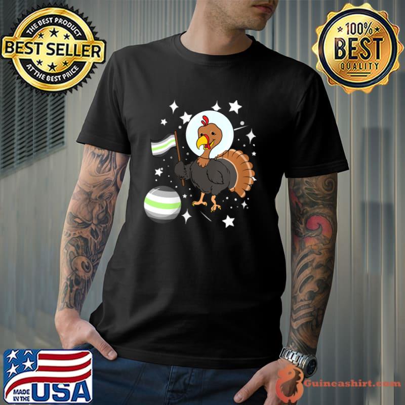Turkey Astronaut Agender Pride T-Shirt