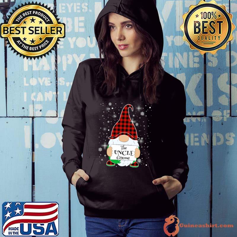 Uncle Gnome Family Matching Christmas Gnome Buffalo Plaid T-shirt