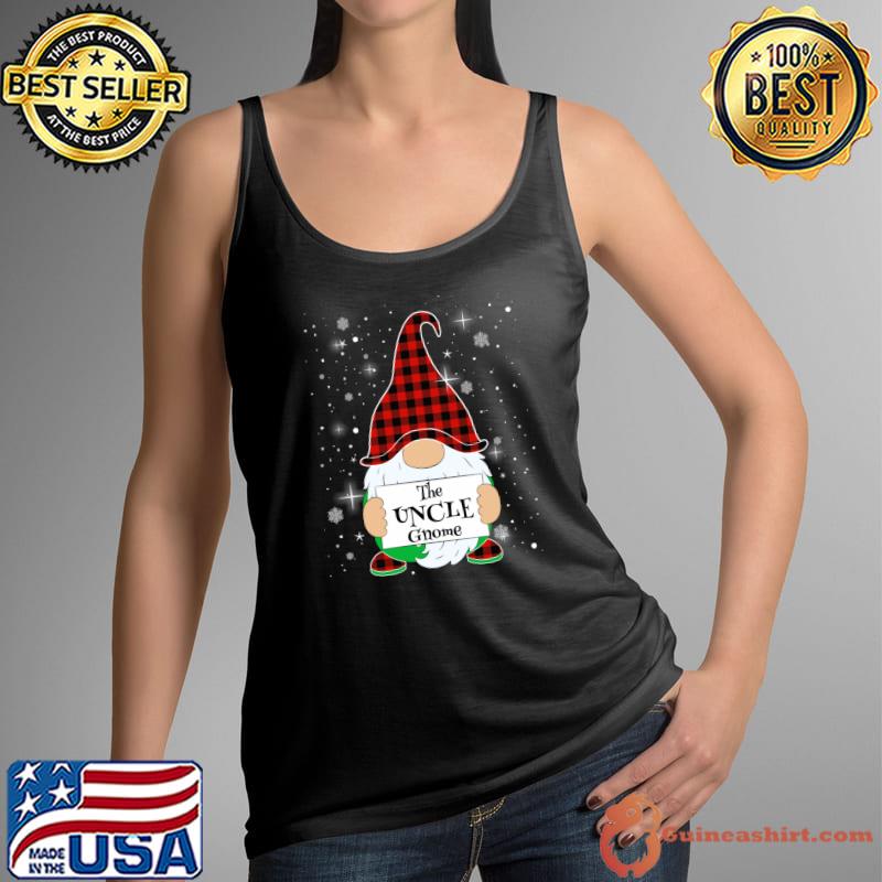 Uncle Gnome Family Matching Christmas Gnome Buffalo Plaid T-s Tank Top