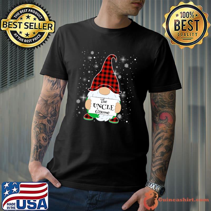 Uncle Gnome Family Matching Christmas Gnome Buffalo Plaid T-s Unisex