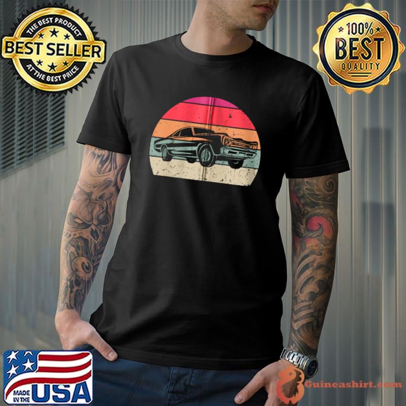 Vintage Muscle - Car Retro Muscle-Car Silhouette Cassic Car T-s Unisex