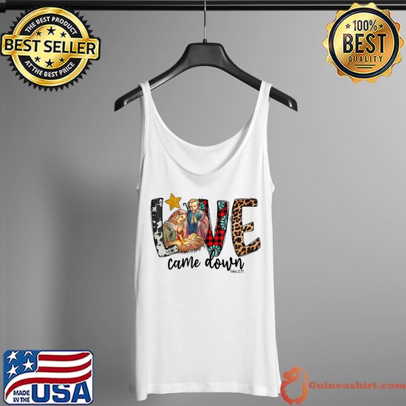 Westerns Leopard Cowhide Love Came Down T-Shirt Tank Top