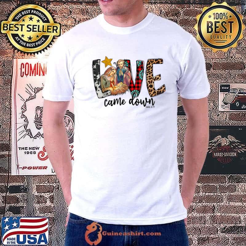 Westerns Leopard Cowhide Love Came Down T-Shirt Unisex