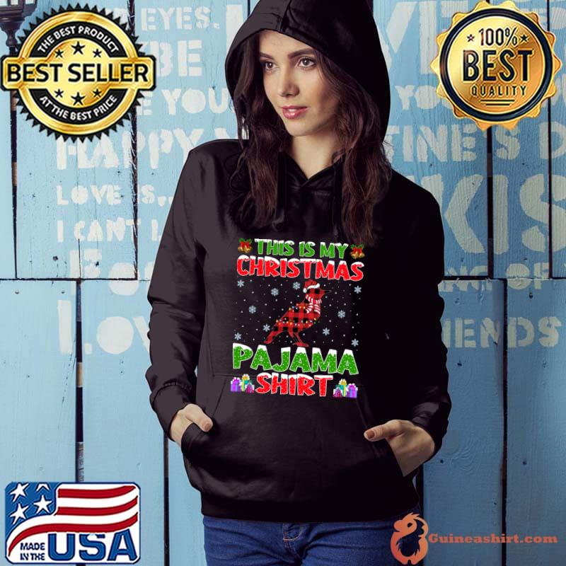 Xmas Santa Hat This Is My Bulbul Bird Christmas Pajama T-shirt