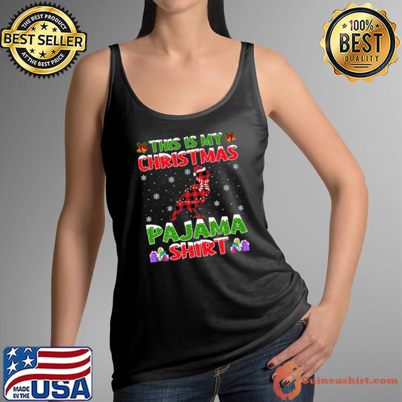 Xmas Santa Hat This Is My Bulbul Bird Christmas Pajama T-s Tank Top