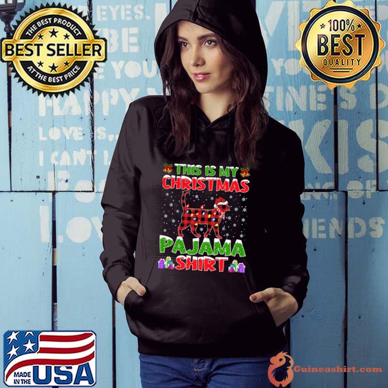 Xmas Santa Hat This Is My Cats Christmas Pajama T-shirt