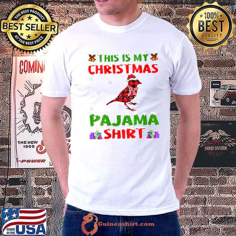 Xmas Santa Hat This Is My Sparrow Christmas Pajama T-Shirt Unisex