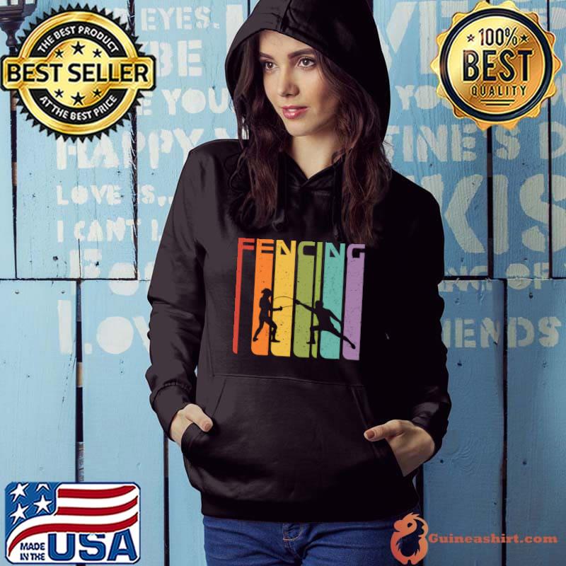70s Retro Fencing Sports Fencing T- Hoodie