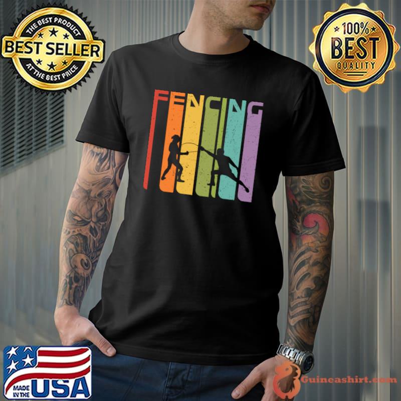 70s Retro Fencing Sports Fencing T-shirt