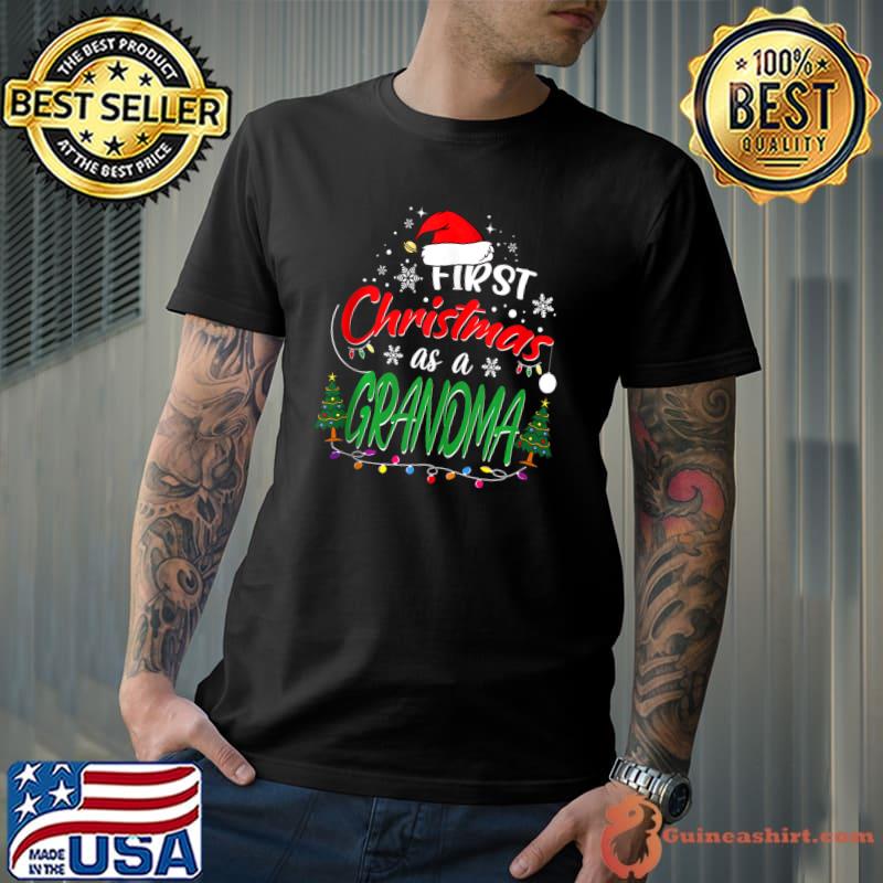 Awesome First Christmas as a Grandma New Grandmother 1st Christmas T-Shirt