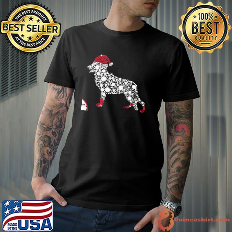 Awesome German Shepherd Santa Christmas Shirt Unisex
