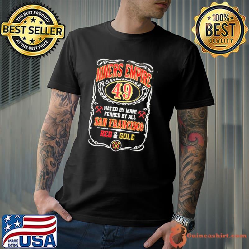 Awesome Niners Empire 49ers San Francisco Red & Gold Black Shirt -  Guineashirt Premium ™ LLC