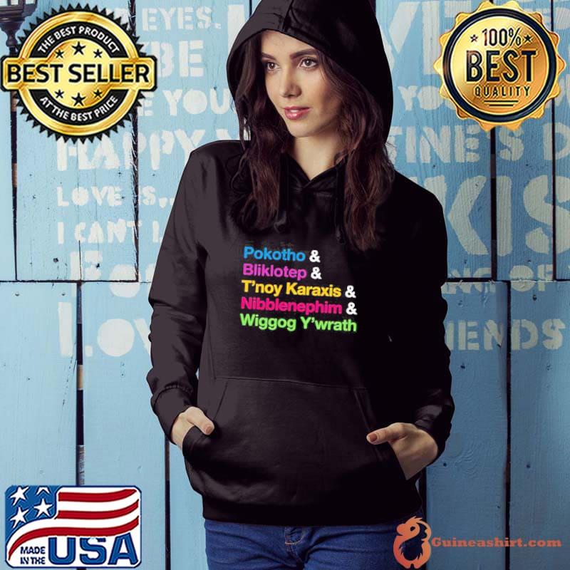 Awesome Pokoth Bliklotep T’noy Karaxis Nibblenephim Wiggog Y’wrath Vintage Shirt