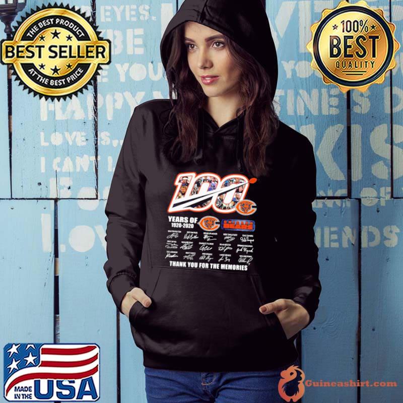 100 year of Chicago Bears 1920-2020 shirt, unisex shirt, longsleeve