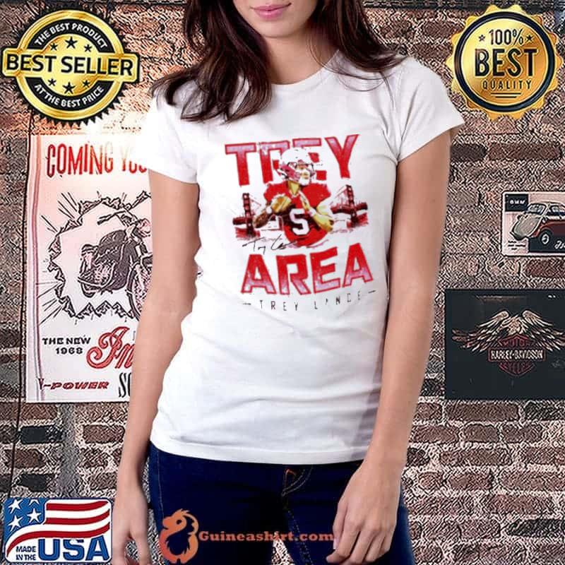 Awesome San Francisco 49ers Trey Lance Trey Area Ladiestee
