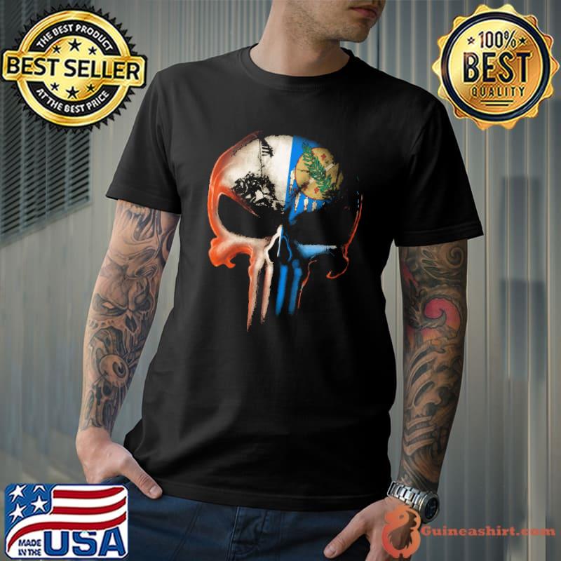 Awesome The Punisher American Flag Skull Veteran And Oklahoma Shirts Unisex