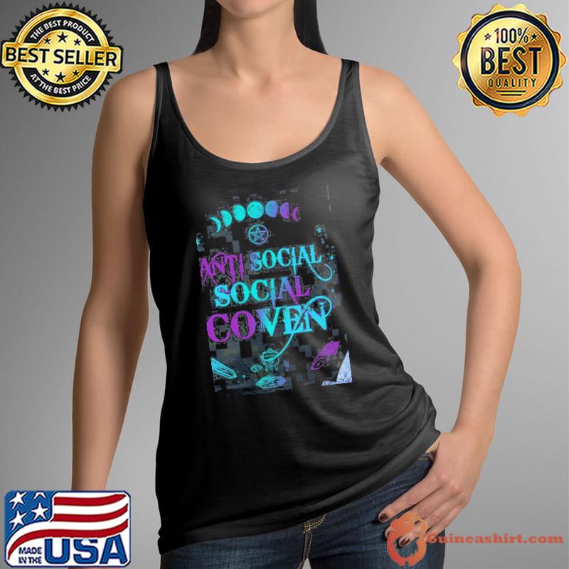 Best Anti social social coven moon Tank Top