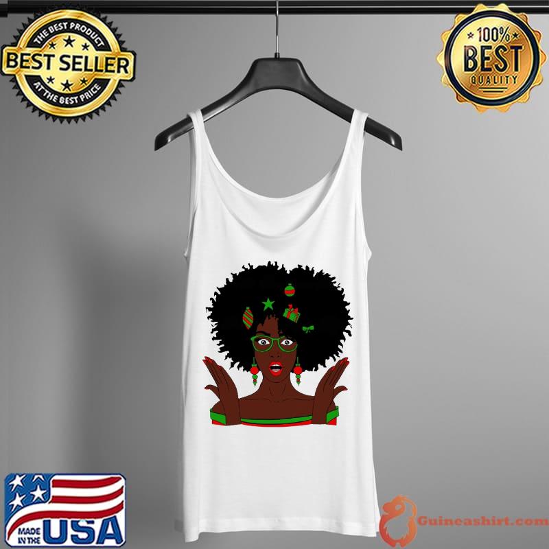 Best Black woman Merry Christmas Tank Top