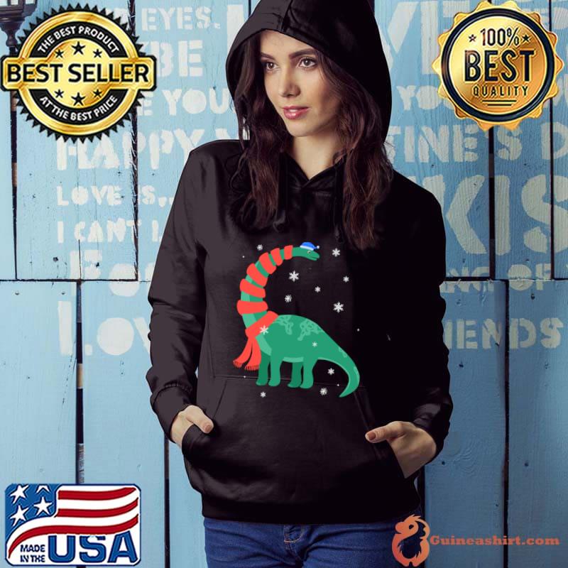 Best Cute Dinosaur Christmas Ski Winter Holiday for Boys & Girls T-shirt