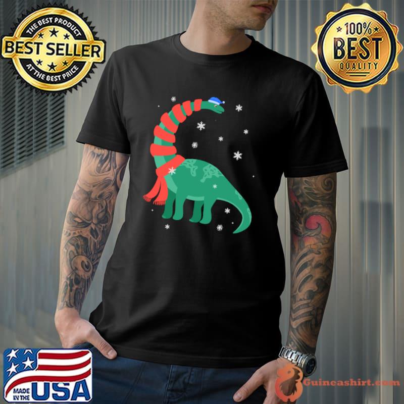 Best Cute Dinosaur Christmas Ski Winter Holiday for Boys & Girls T- Unisex