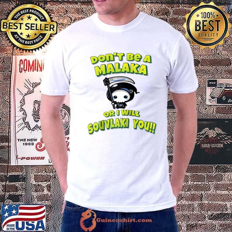 Best Don't Be A Malaka Or I Will Souvlaki You!! Greek Reaper Raglan Baseball Tee Unisex