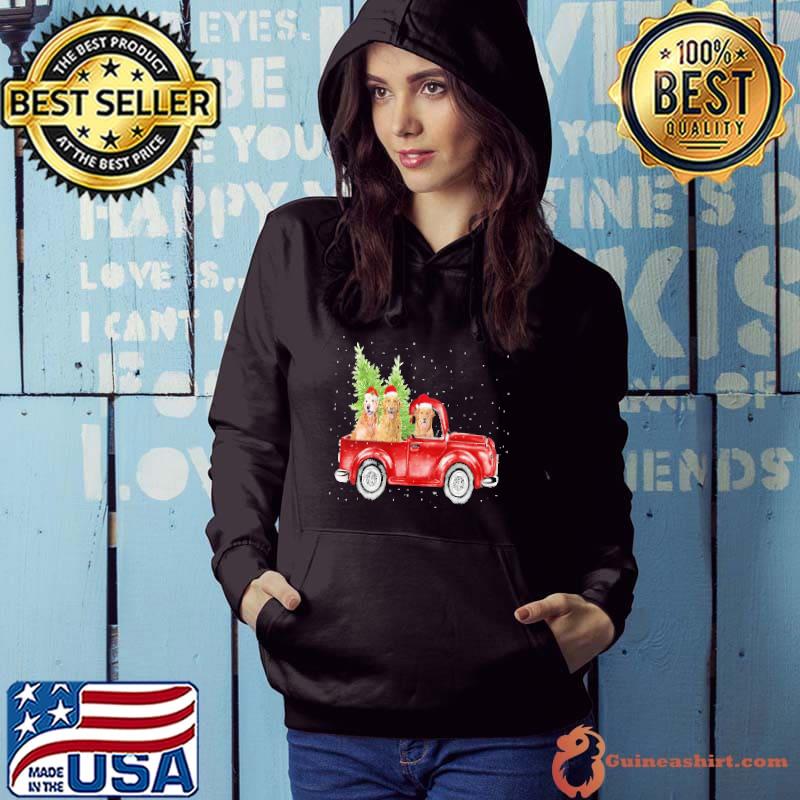 Best Golden Retriever Christmas Car Shirt