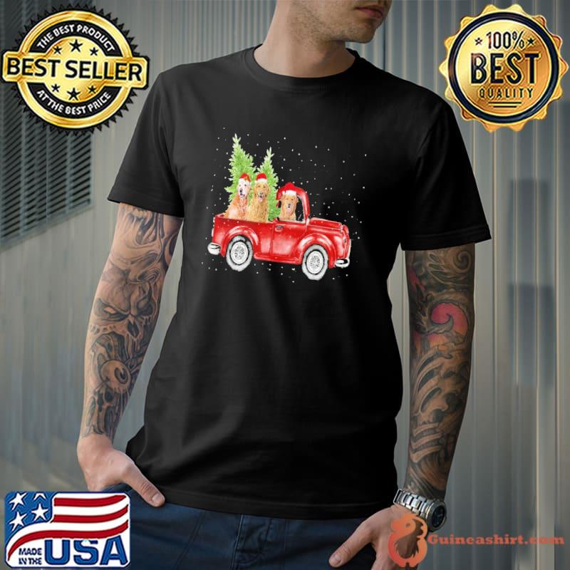 Best Golden Retriever Christmas Car Shirt Unisex