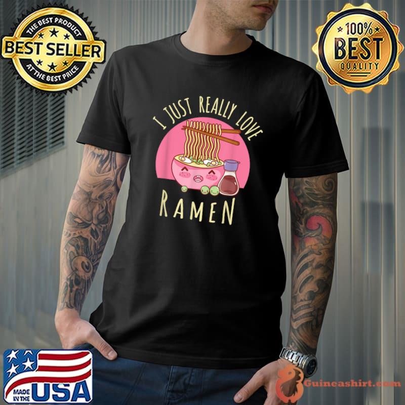 Best Love Ramen Japanese Noodles Shirt Kawaii Anime T-Shirt