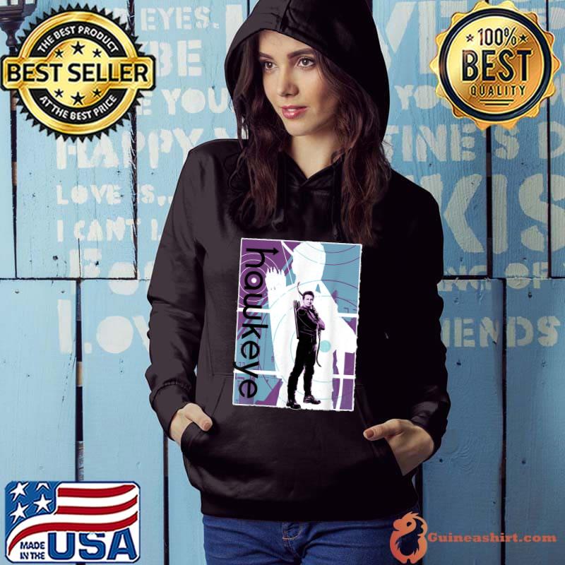 Best Marvel Hawkeye Clint Barton Halftone Character Poster T-Shirt