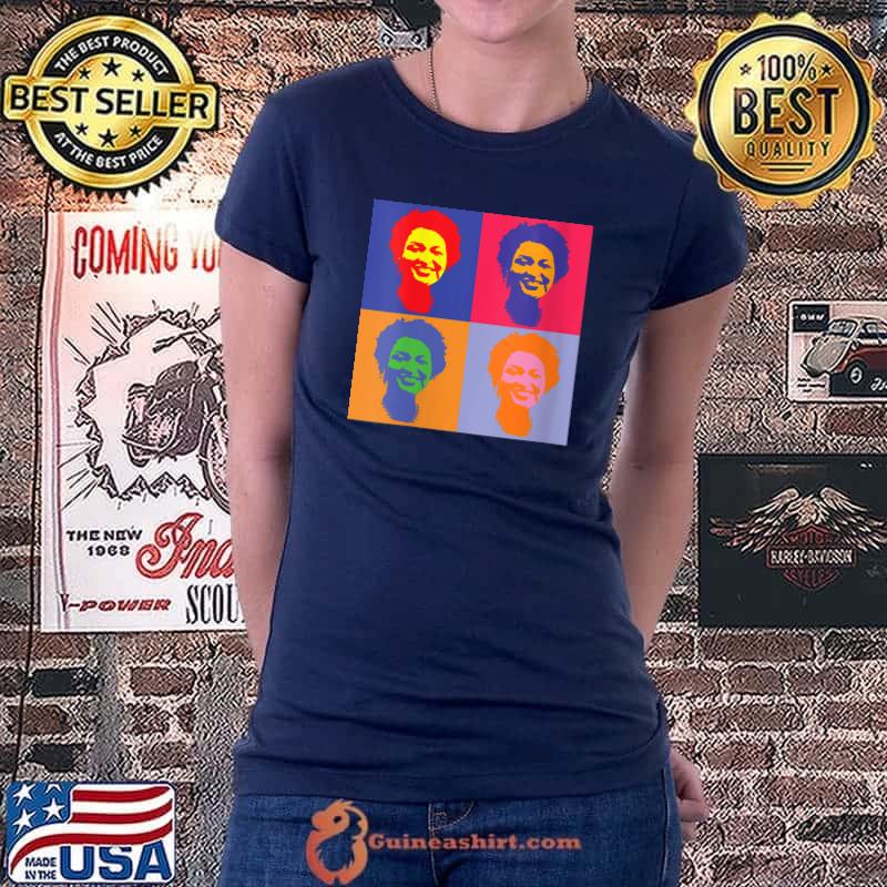 Best Stacey Abrams Progressive Georgia Portrait Pop Art T-Shirt Ladiestee