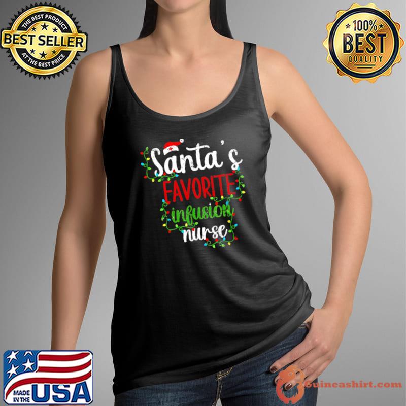 Best Vintage Christmas Cool Santa Infusion Nurse Shirt Tank Top