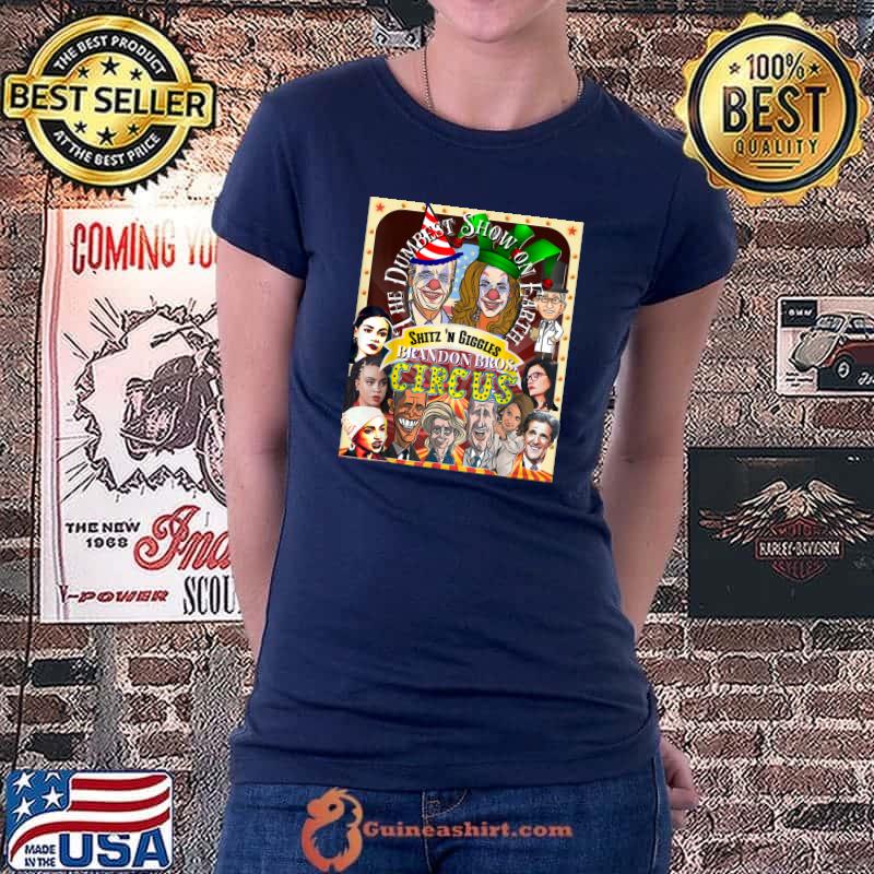 Biden Liberal Democrat Circus Dumbest Obama Pelosi AOC Squad T-Shirt Ladiestee