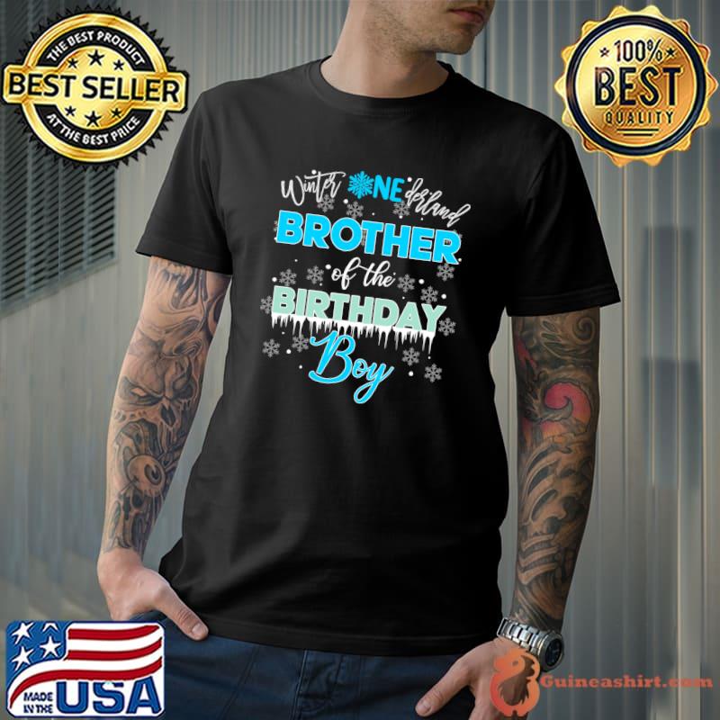 Brother Of The Birthday Boy Shirt Winter Onederland Family T-shirt