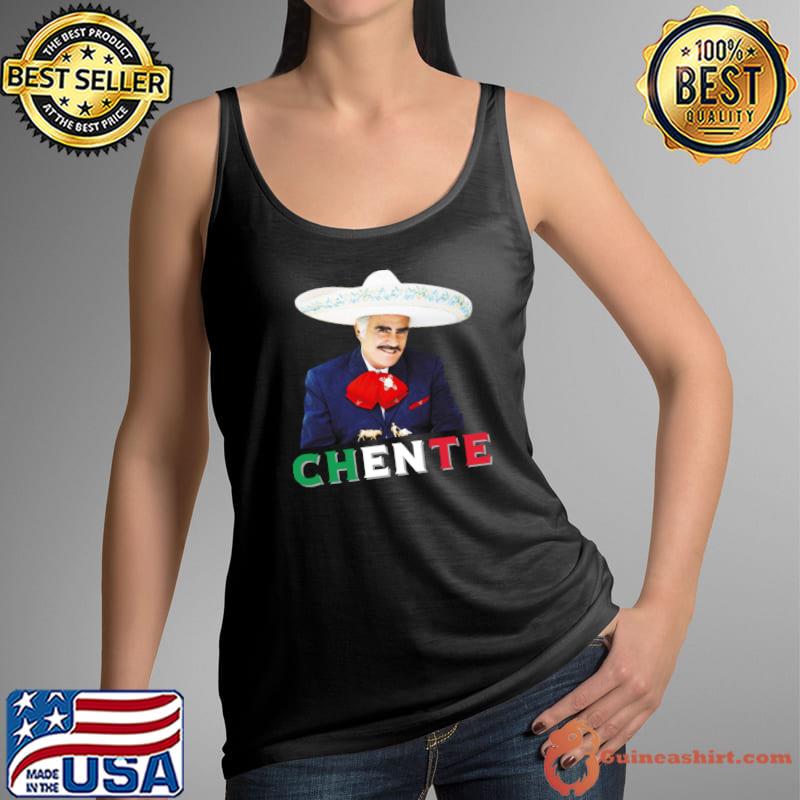 Chente Vicente Fernandez - Sigo Siendo El Rey Mexican Flag T- Tank Top