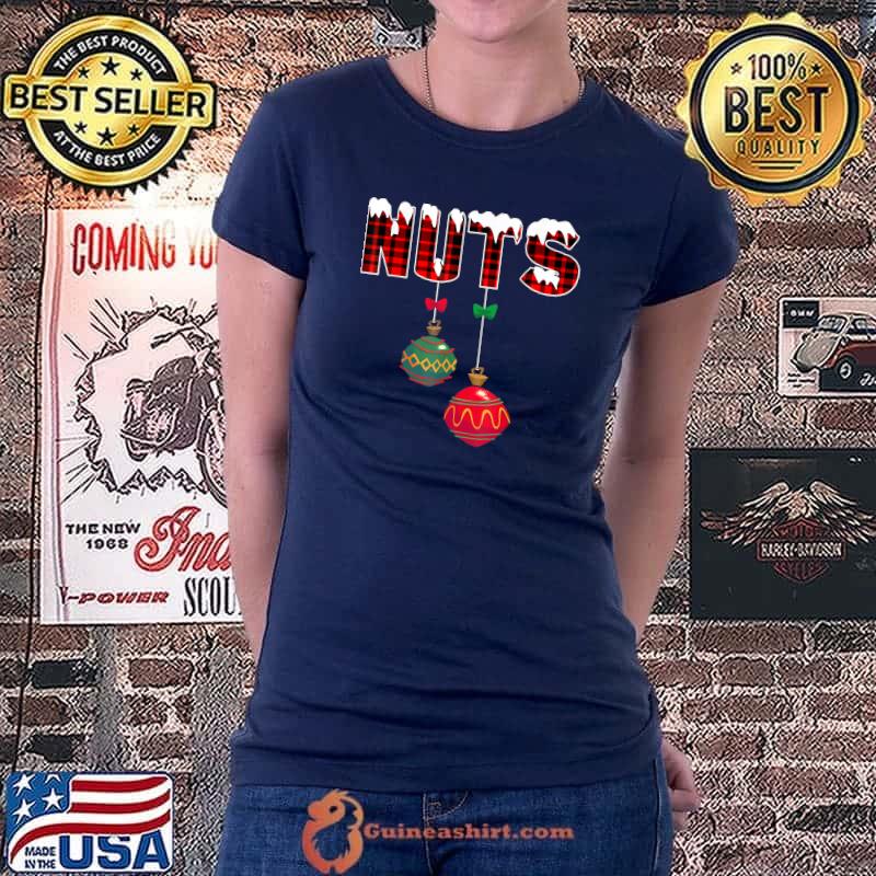 Chest Nuts Funny Matching Chestnuts Christmas Couples Nuts T-Shirt Ladiestee