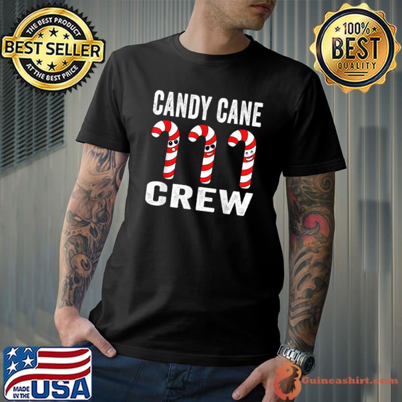 Christmas Candy Cane Crew Funny Christmas Candy Cane Pajamas T-Shirt