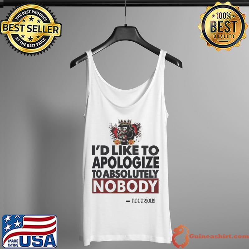 Conor Mcgregor I'd Like To Apologize Ufc Mma Notorious Vintage Shirt Tank Top