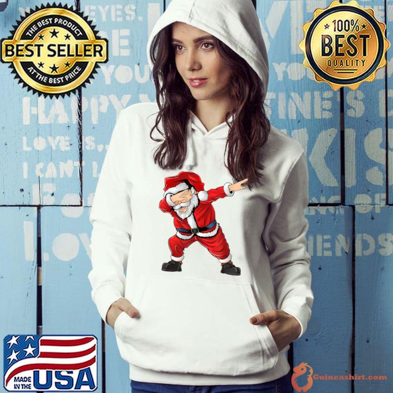 Dabbing Santa Claus Christmas Boys Men Funny Xmas Dab Dance T-Shirt