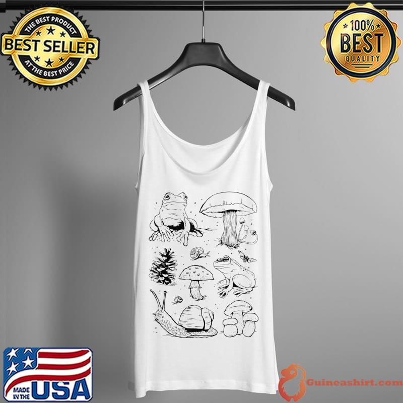 Frog Mushroom Snail Goblincore Clothes Cottagecore Aesthetic T-Shirt Tank Top