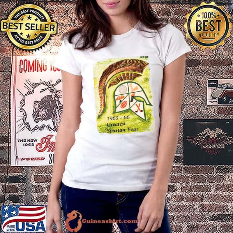 Funny 1966 Notre Dame Michigan State Row Shirt Ladiestee