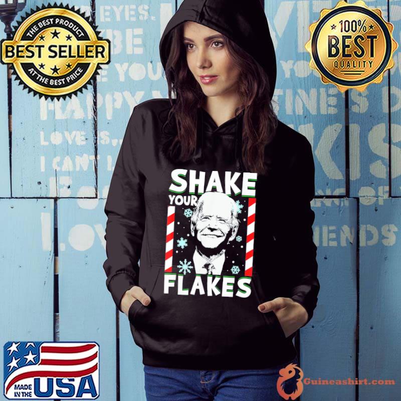 Funny Biden Shake Your Flakes Ugly Christmas T-Shirt Hoodie