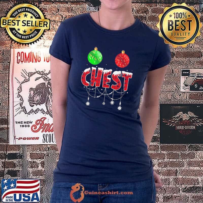 Funny Chest christmas matching couple chestnuts shirt