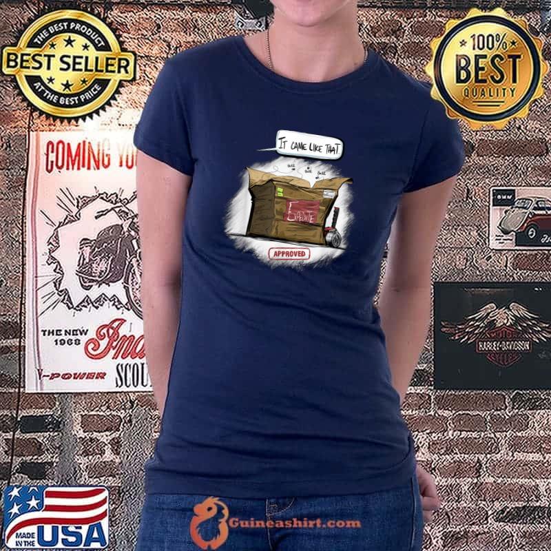 Funny Expedite, delivery, worker, box, shipping, express crew T-Shirt Ladiestee