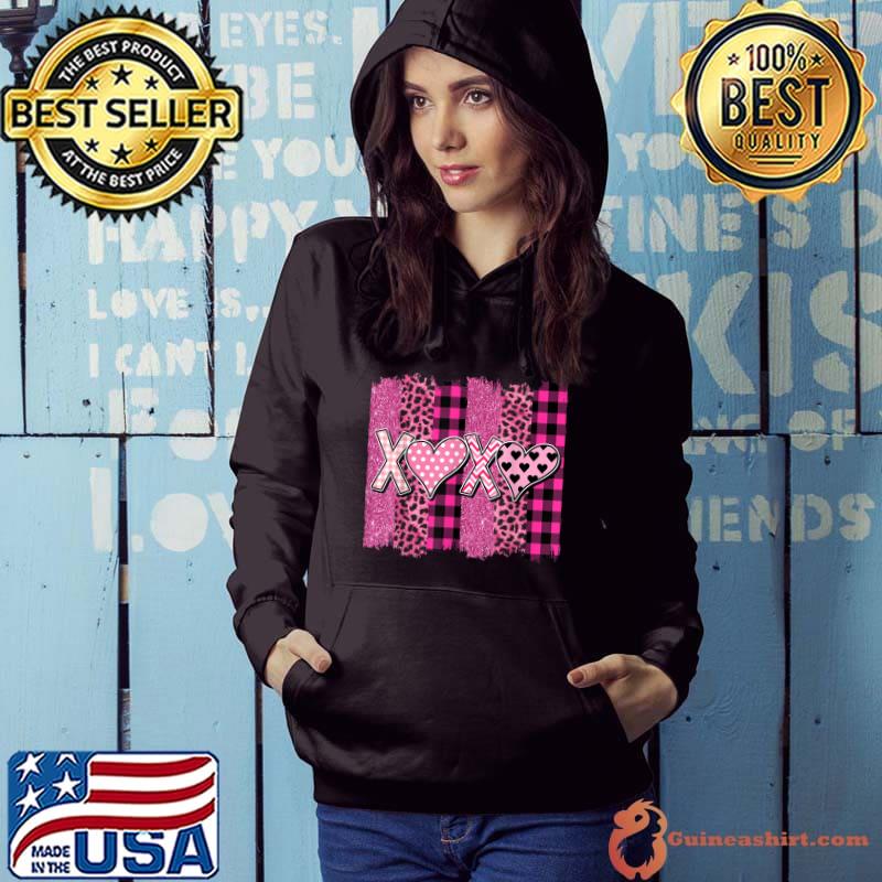 Funny Happy Valentine's Day Funny XOXO Leopard Valentine T-Shirt