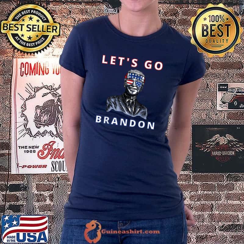 Funny Lets Go bandon bransdon Brandon Biden T- Ladiestee